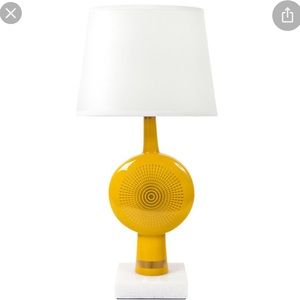 JONATHAN ADLER Santorini Electra Lemon Yellow Lamp
